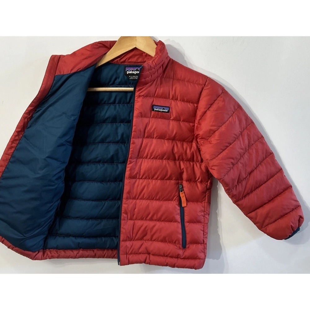 Boys Kids Patagonia Down Sweater Full Zip STY68244 Sz Small 7-8 Full Zip